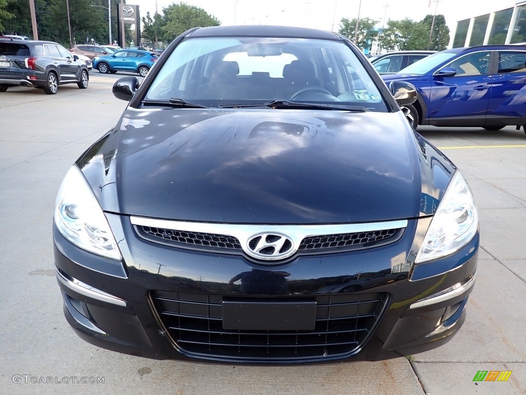 2012 Elantra GLS Touring - Black Noir Pearl / Black photo #8