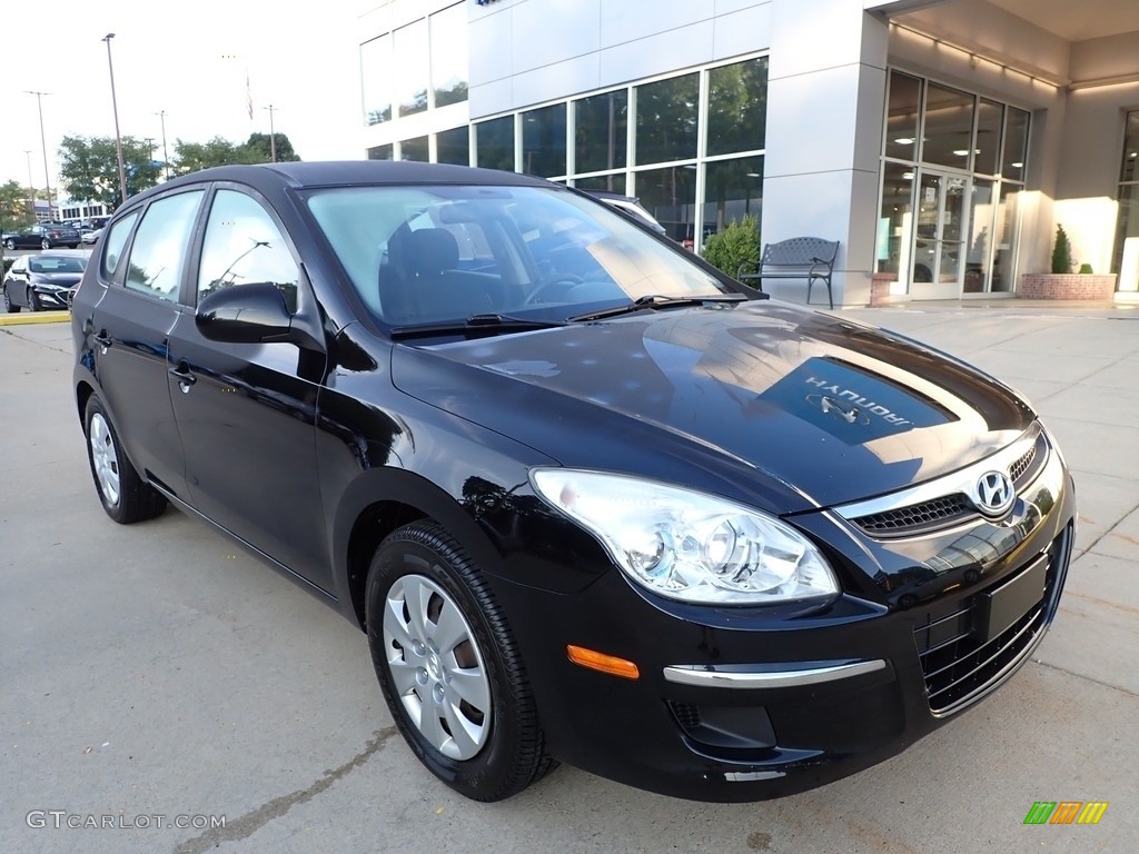 2012 Elantra GLS Touring - Black Noir Pearl / Black photo #9