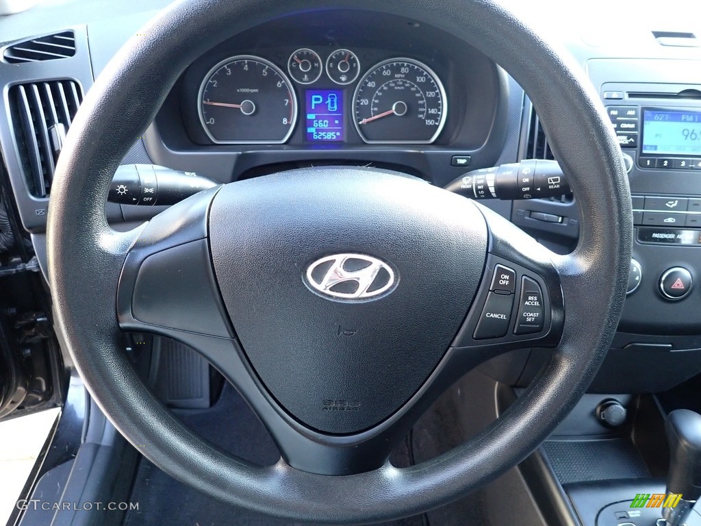 2012 Elantra GLS Touring - Black Noir Pearl / Black photo #23