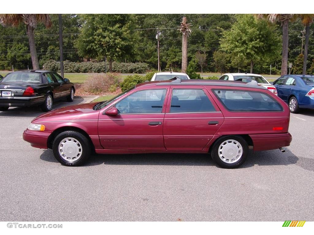 1993 Sable LS Wagon - Medium Cranberry Metallic / Light Graphite photo #2