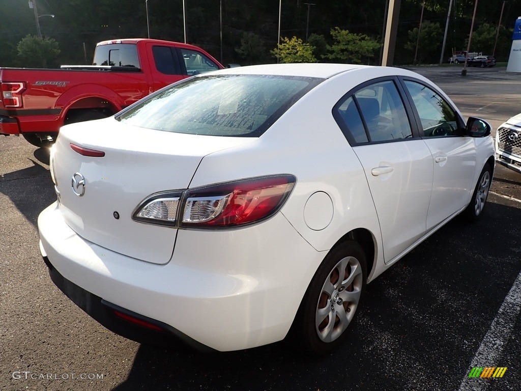 2010 MAZDA3 i Sport 4 Door - Crystal White Pearl Mica / Black photo #4