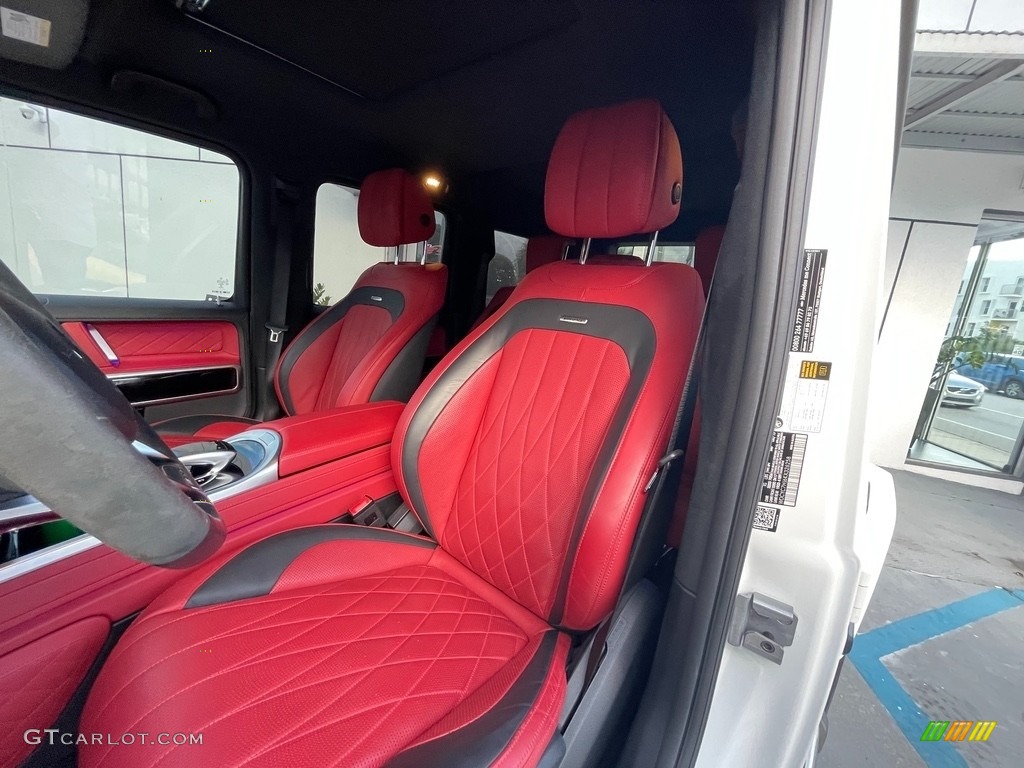 2019 G 63 AMG - Polar White / designo Classic Red photo #2