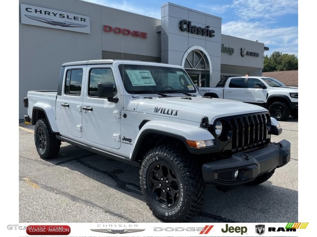2021 Gladiator Willys 4x4 - Bright White / Black photo #1