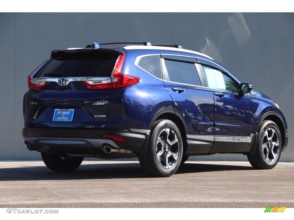 2018 CR-V Touring AWD - Obsidian Blue Pearl / Gray photo #5