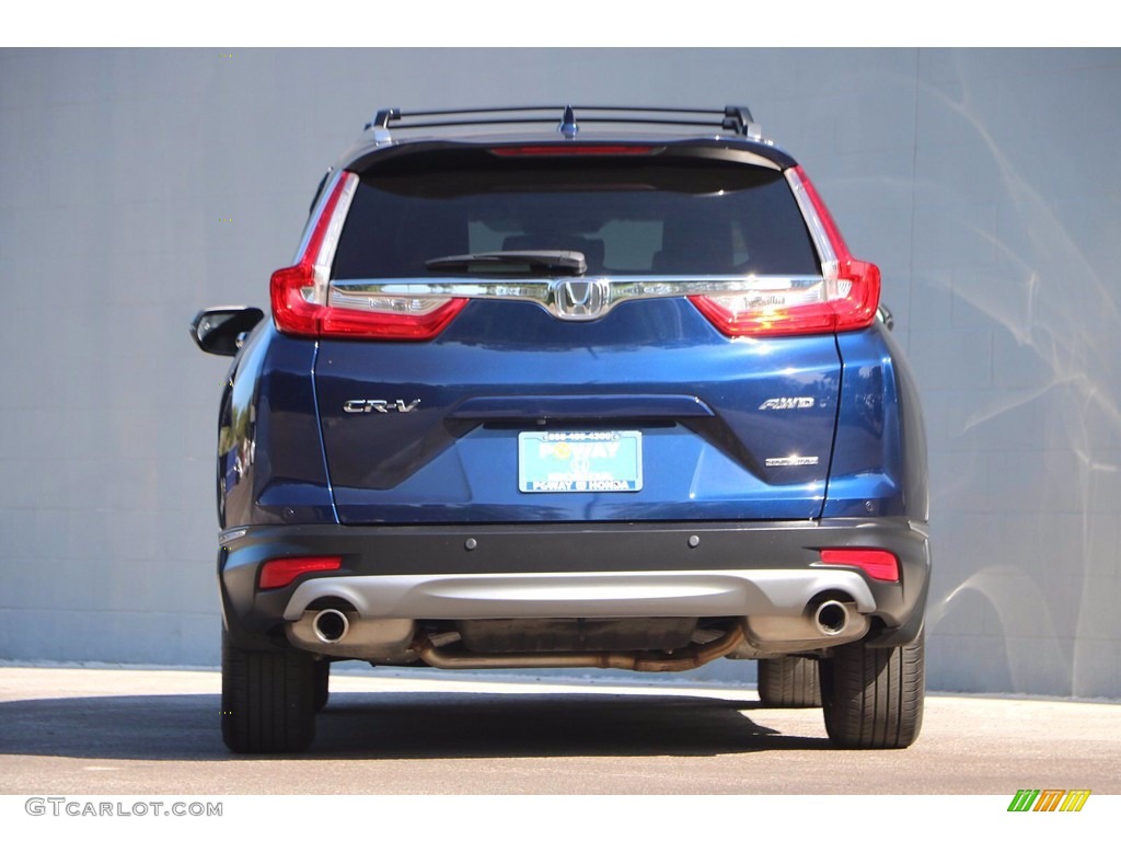 2018 CR-V Touring AWD - Obsidian Blue Pearl / Gray photo #7