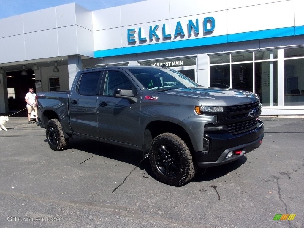 2021 Silverado 1500 LT Trail Boss Crew Cab 4x4 - Satin Steel Metallic / Jet Black photo #1