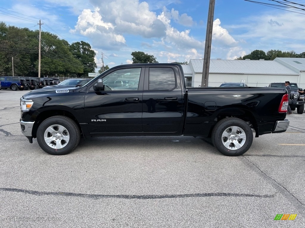 Diamond Black Crystal Pearl 2021 Ram 1500 Big Horn Quad Cab 4x4 Exterior Photo #142911036