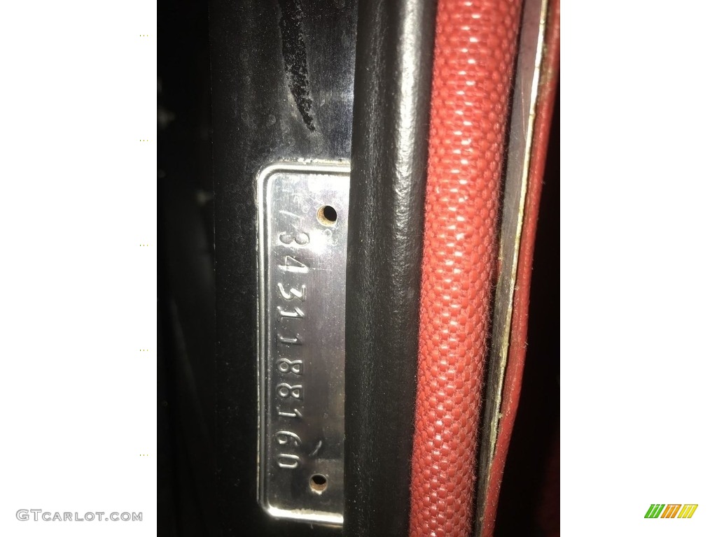 1963 Plymouth Sport Fury Convertible Info Tag Photo #142911338