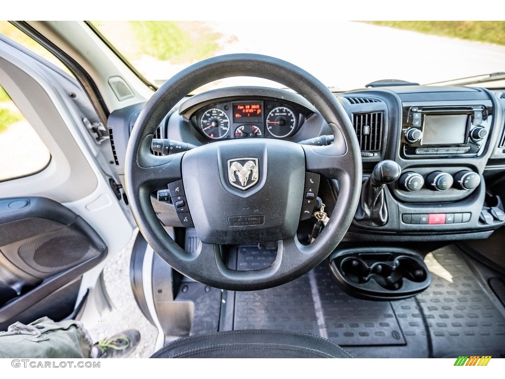 2016 Ram ProMaster 1500 High Roof Cargo Van Gray Steering Wheel Photo #142911357