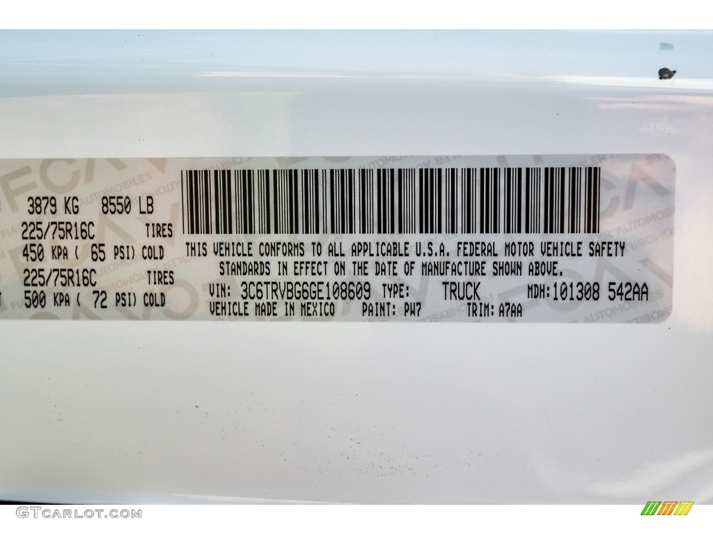 2016 ProMaster Color Code PW7 for Bright White Photo #142911534
