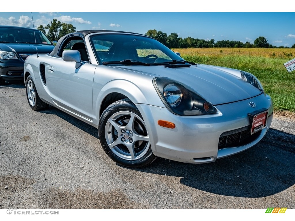 2001 MR2 Spyder Roadster - Liquid Silver Metallic / Black photo #1