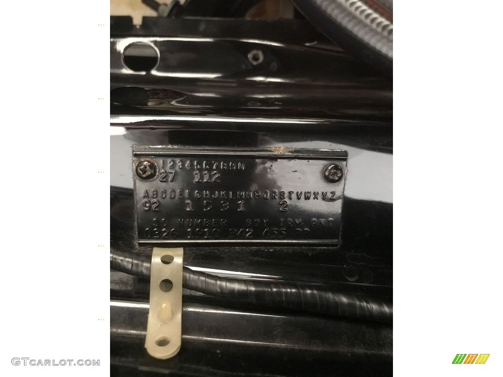 1963 Plymouth Sport Fury Convertible Info Tag Photos