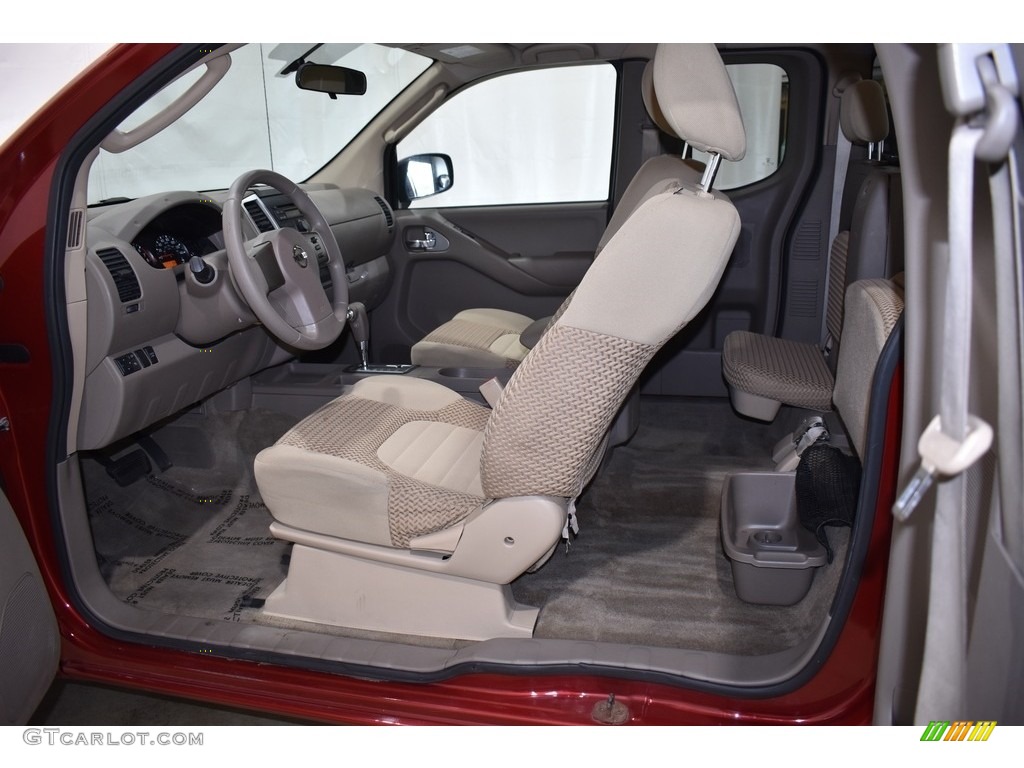 2011 Frontier SV V6 King Cab 4x4 - Red Alert / Beige photo #7