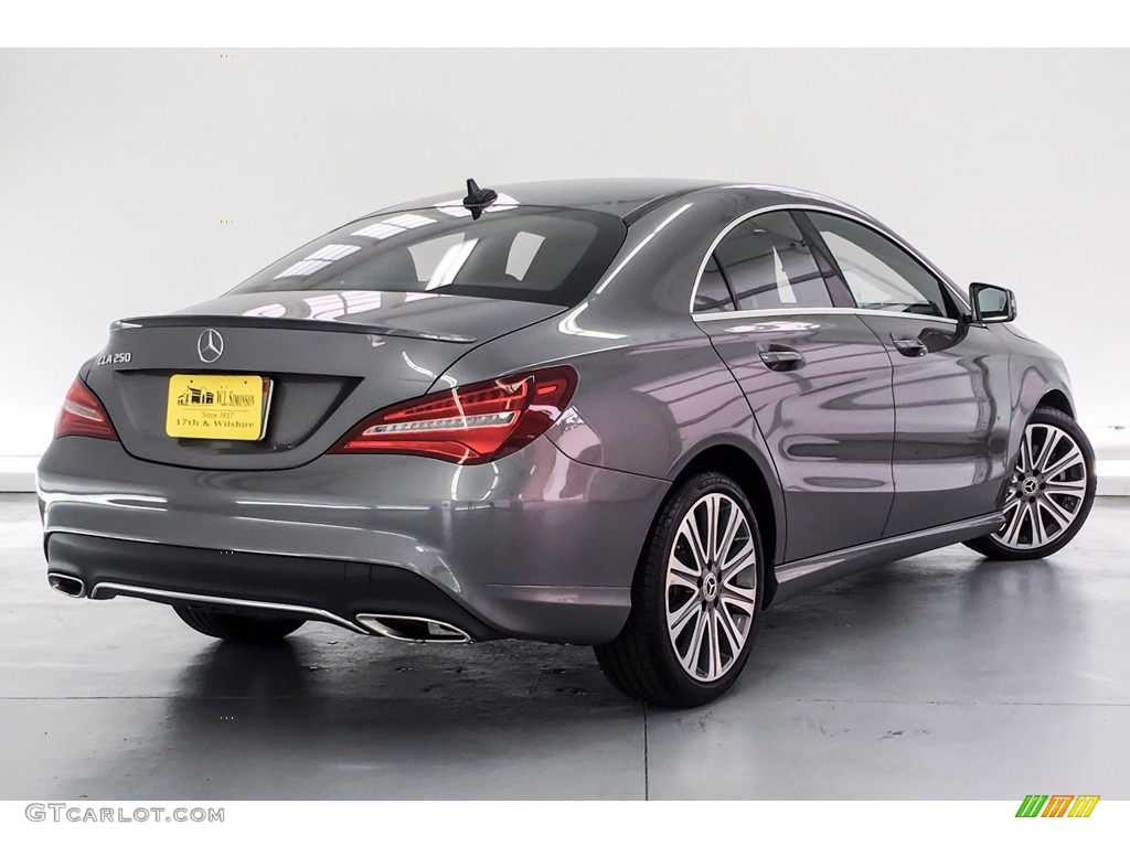 2018 CLA 250 Coupe - Mountain Grey Metallic / Black photo #16