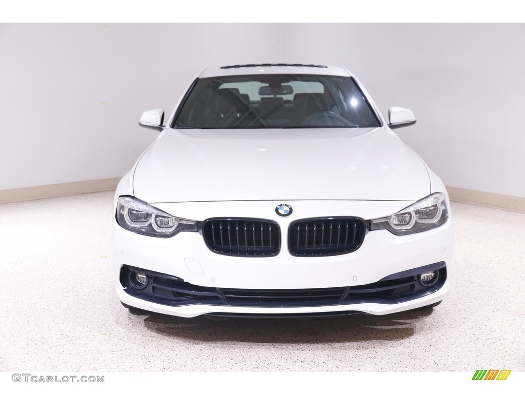 2018 3 Series 330i xDrive Sedan - Mineral White Metallic / Black photo #2