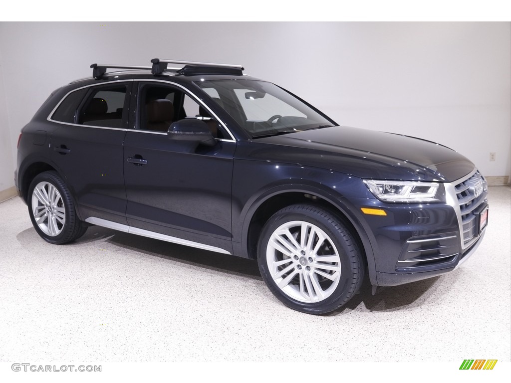 2018 Q5 2.0 TFSI Premium Plus quattro - Navarra Blue Metallic / Nougat Brown photo #1