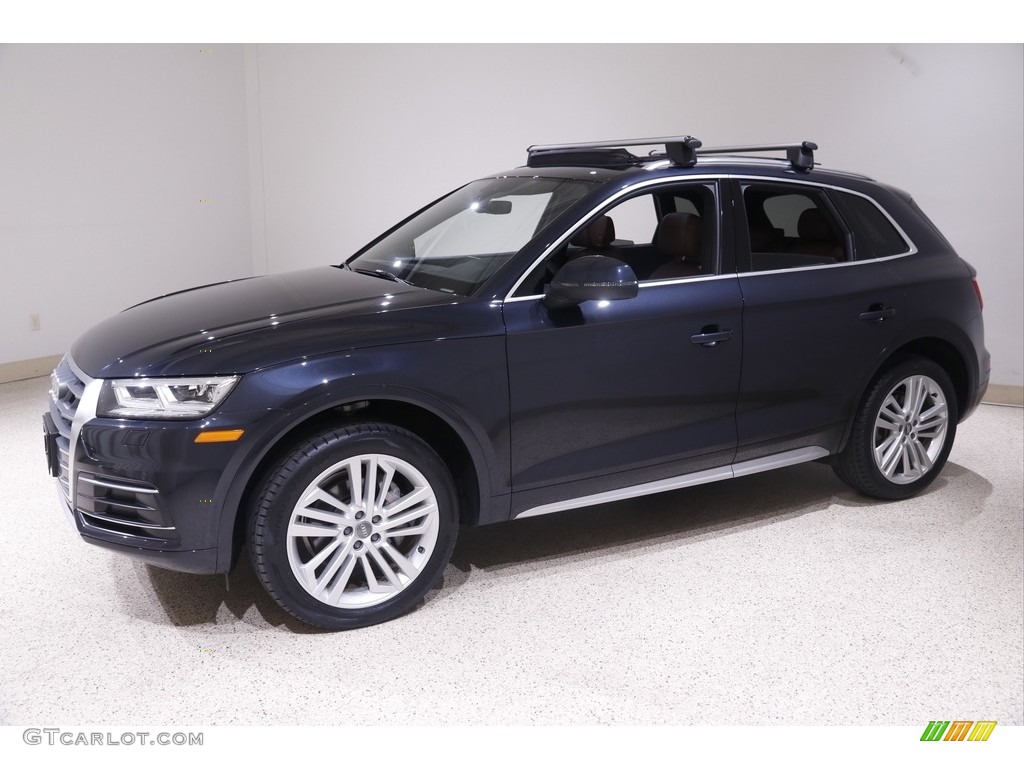 2018 Q5 2.0 TFSI Premium Plus quattro - Navarra Blue Metallic / Nougat Brown photo #3
