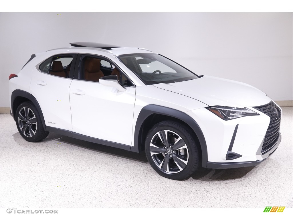 2019 UX 250h AWD - Eminent White Pearl / Glazed Caramel photo #1