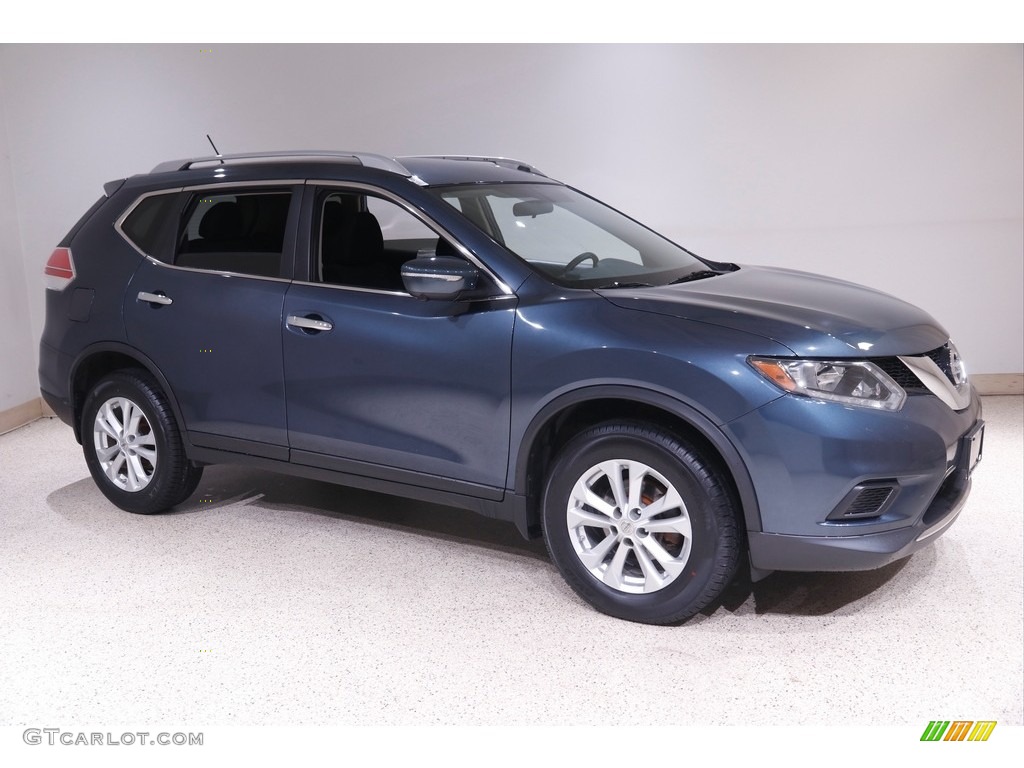 2014 Rogue S AWD - Graphite Blue / Charcoal photo #1