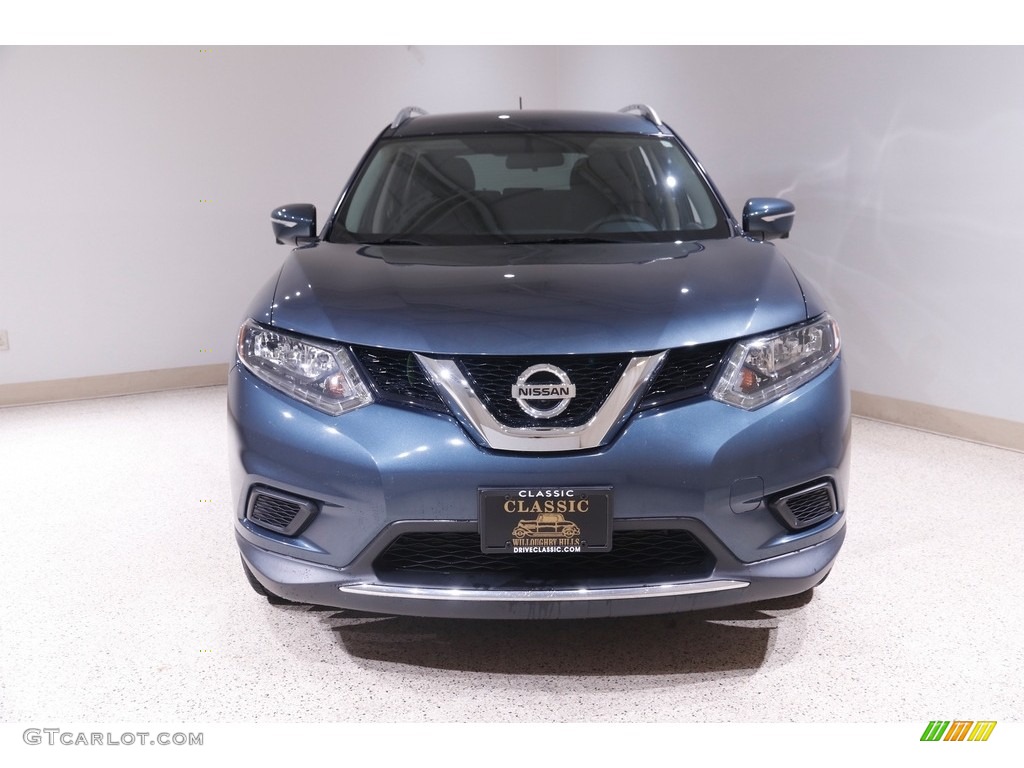 2014 Rogue S AWD - Graphite Blue / Charcoal photo #2