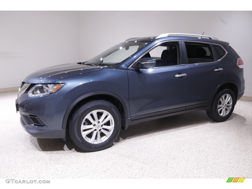 2014 Rogue S AWD - Graphite Blue / Charcoal photo #3
