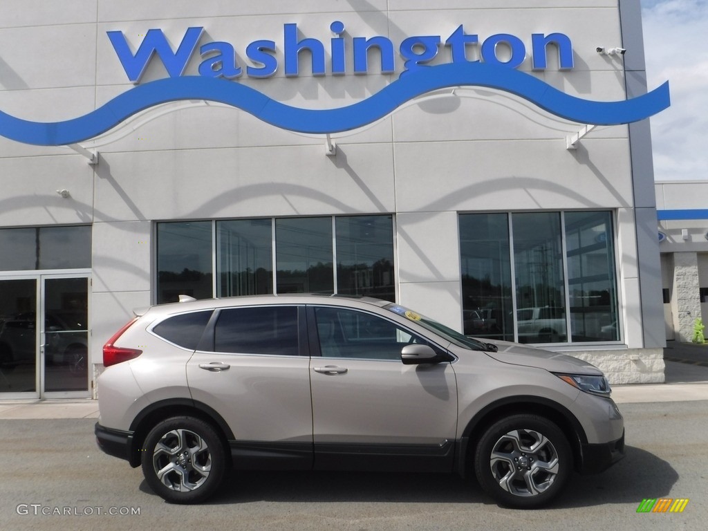 2017 CR-V EX AWD - Sandstorm Metallic / Ivory photo #2
