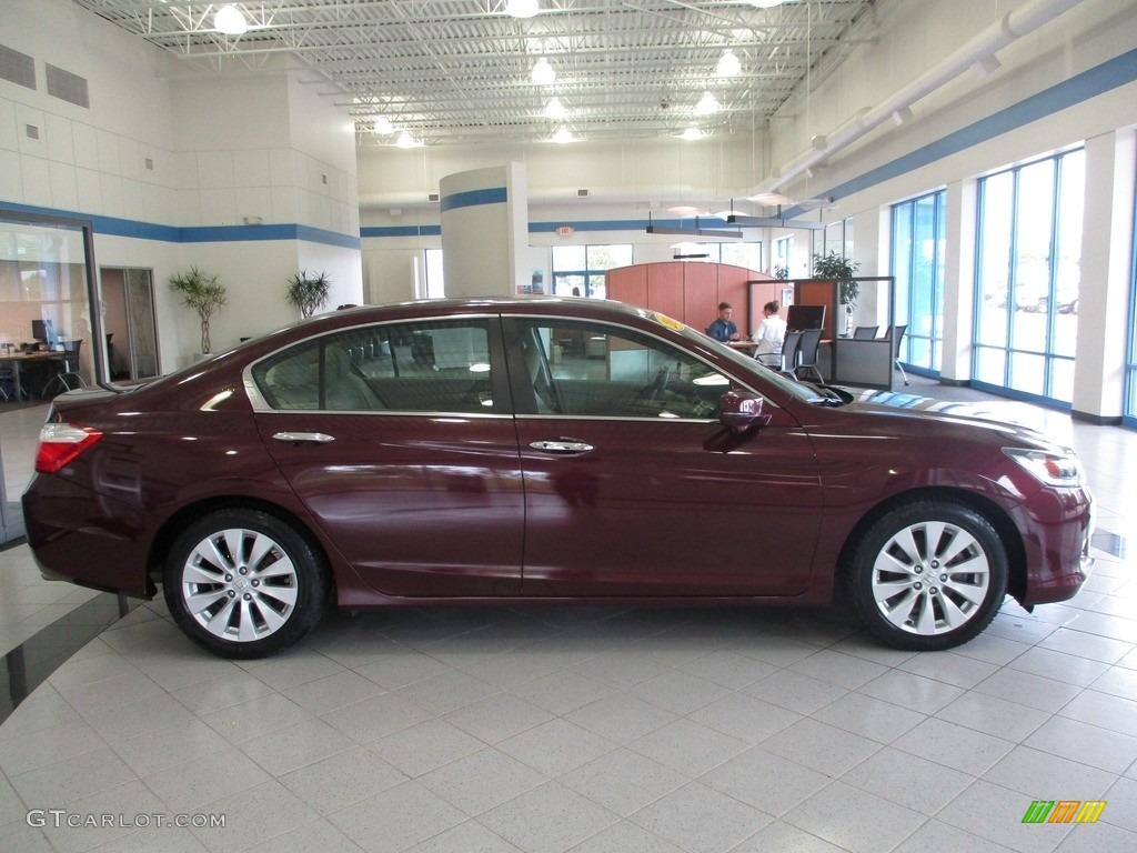 2014 Accord EX-L Sedan - Basque Red Pearl II / Ivory photo #4