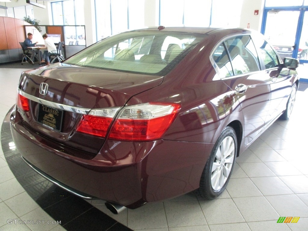2014 Accord EX-L Sedan - Basque Red Pearl II / Ivory photo #7