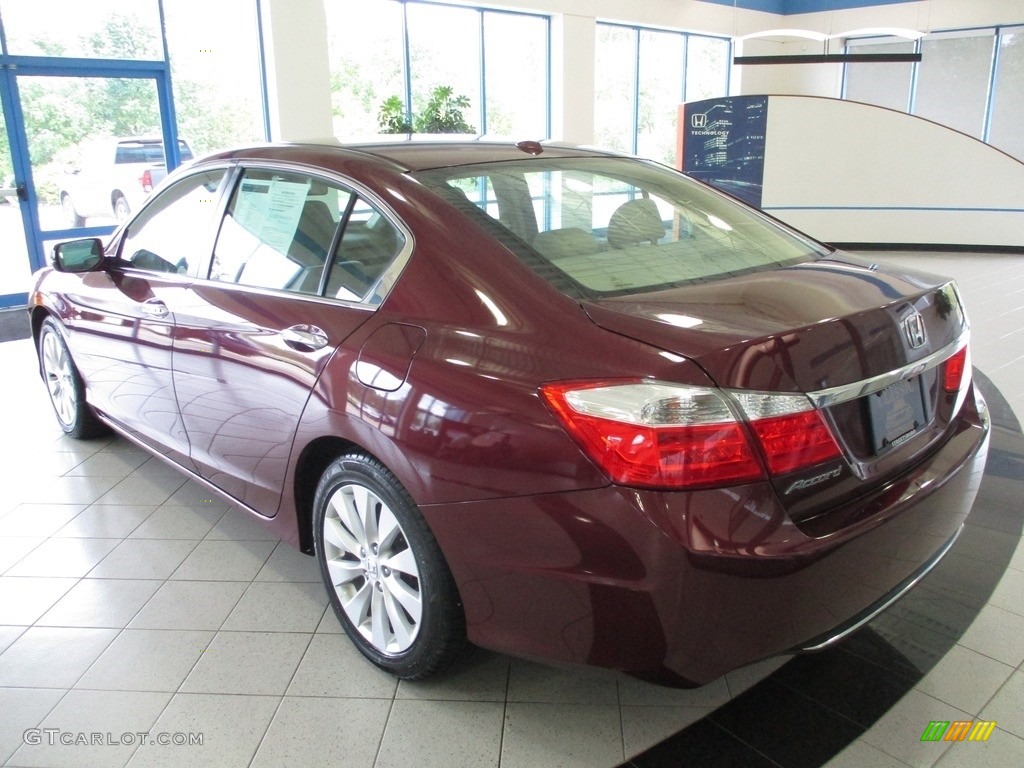 2014 Accord EX-L Sedan - Basque Red Pearl II / Ivory photo #9