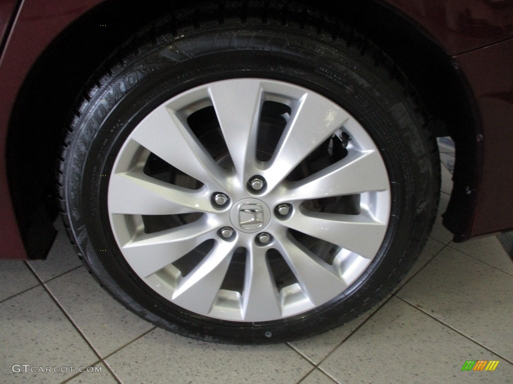 2014 Accord EX-L Sedan - Basque Red Pearl II / Ivory photo #11