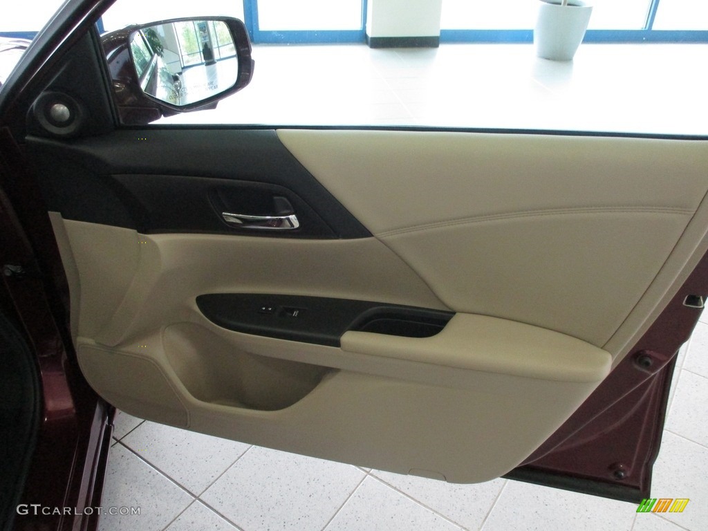 2014 Accord EX-L Sedan - Basque Red Pearl II / Ivory photo #14