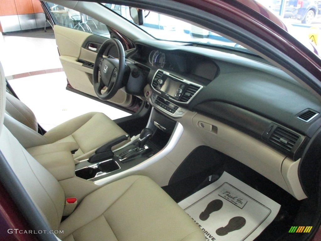 2014 Accord EX-L Sedan - Basque Red Pearl II / Ivory photo #15