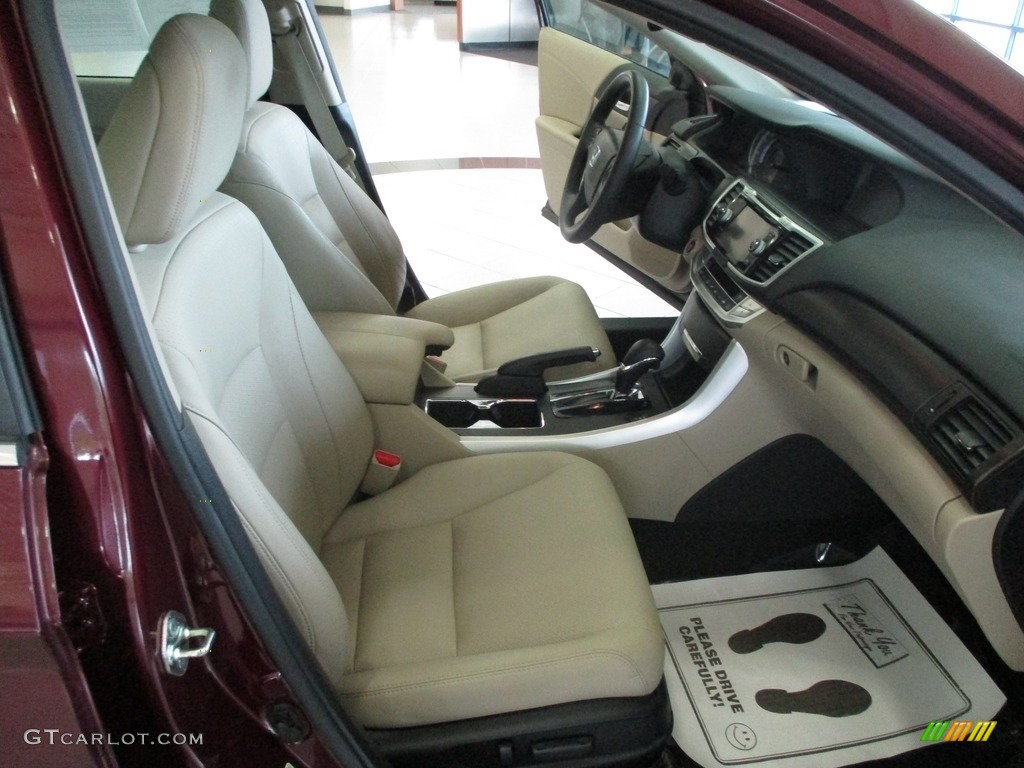 2014 Accord EX-L Sedan - Basque Red Pearl II / Ivory photo #16