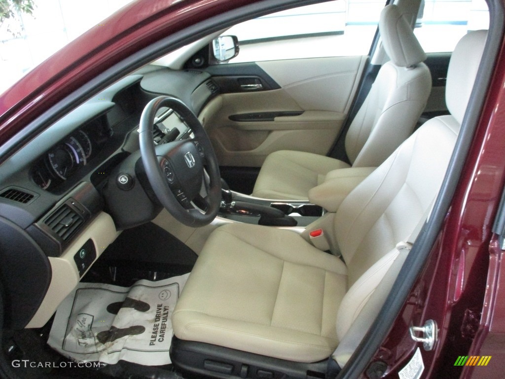 2014 Accord EX-L Sedan - Basque Red Pearl II / Ivory photo #28