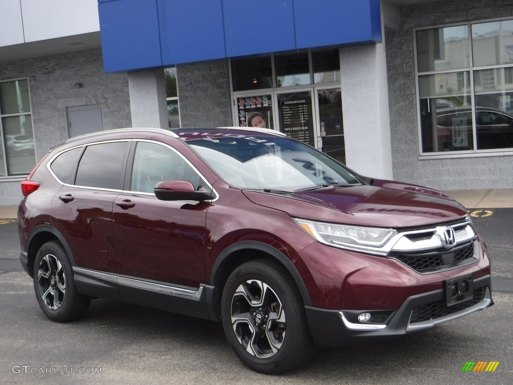 2018 CR-V Touring AWD - Basque Red Pearl II / Gray photo #1