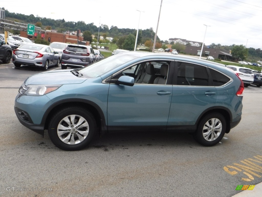 2014 CR-V EX-L AWD - Mountain Air Metallic / Beige photo #7