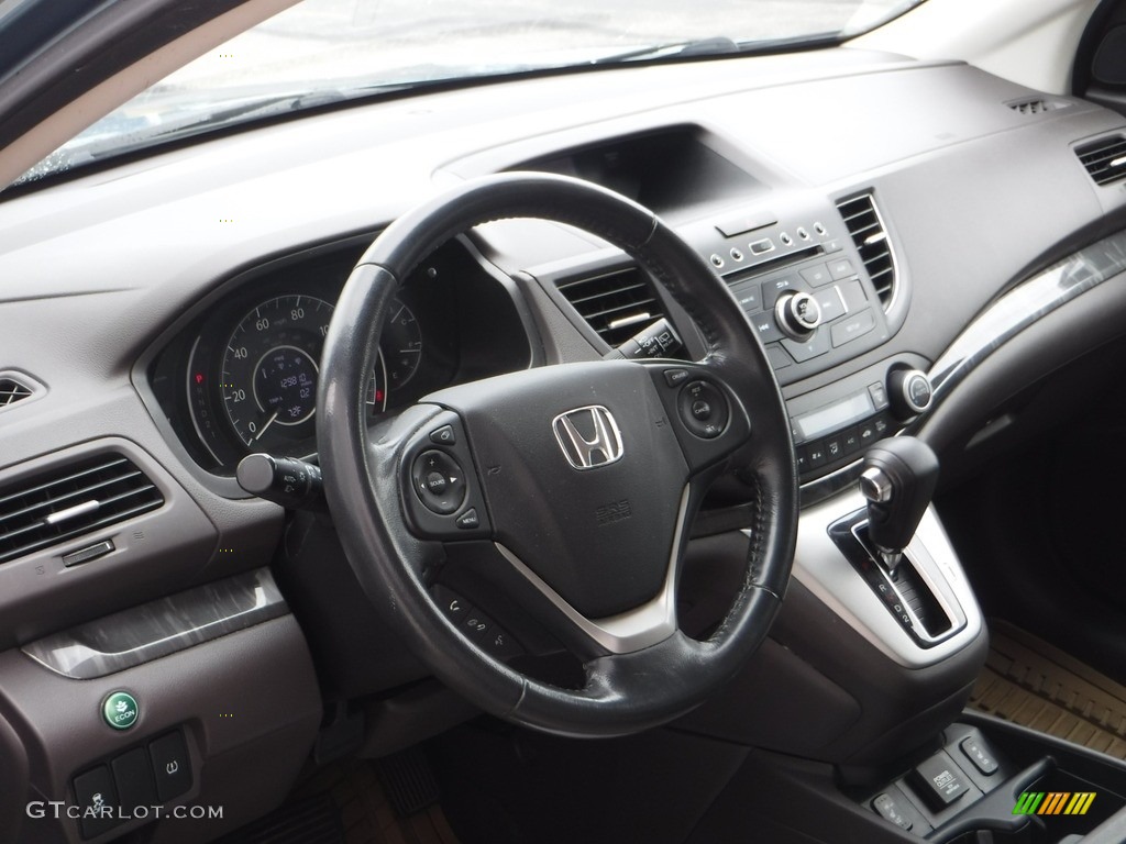 2014 CR-V EX-L AWD - Mountain Air Metallic / Beige photo #14