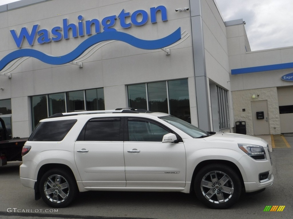 2013 Acadia Denali AWD - White Diamond Tricoat / Ebony photo #2