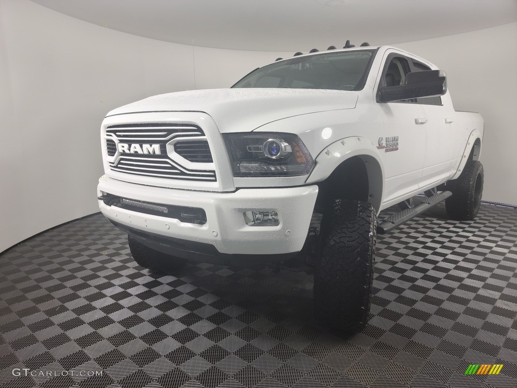 2018 3500 Laramie Mega Cab 4x4 - Bright White / Black photo #5