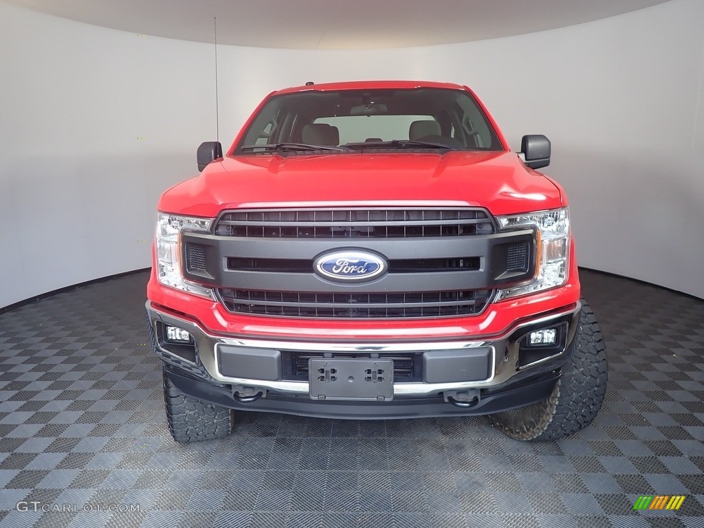 2019 F150 XL SuperCrew 4x4 - Race Red / Earth Gray photo #5