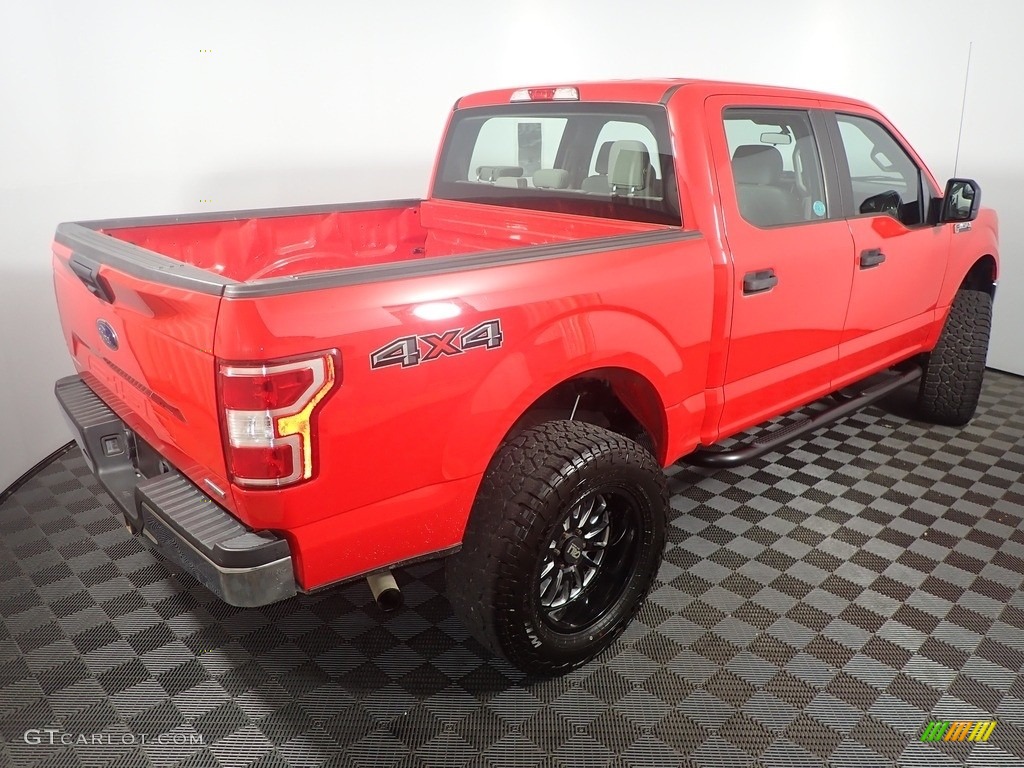 2019 F150 XL SuperCrew 4x4 - Race Red / Earth Gray photo #16