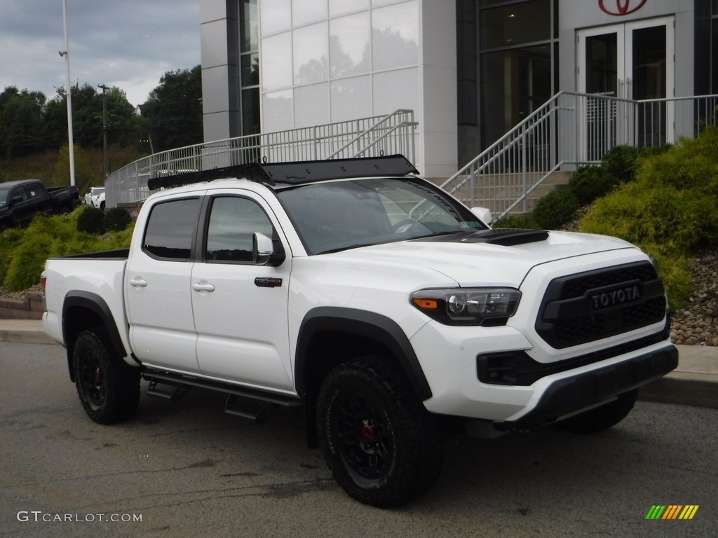 Super White 2019 Toyota Tacoma TRD Pro Double Cab 4x4 Exterior Photo #142921161