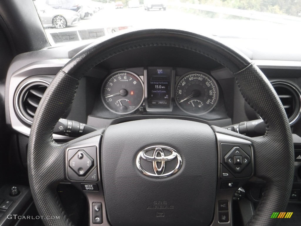 2019 Toyota Tacoma TRD Pro Double Cab 4x4 TRD Graphite Steering Wheel Photo #142921972
