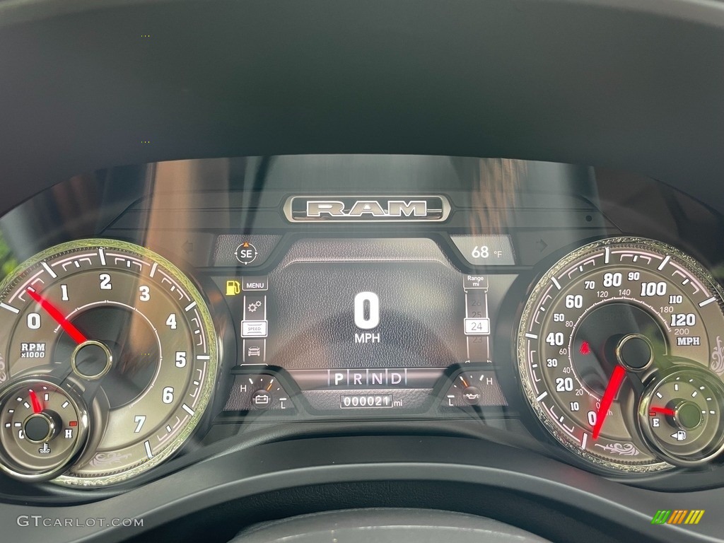 2021 Ram 1500 Long Horn Crew Cab 4x4 Gauges Photo #142922680