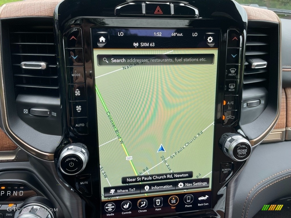 2021 Ram 1500 Long Horn Crew Cab 4x4 Navigation Photo #142922764