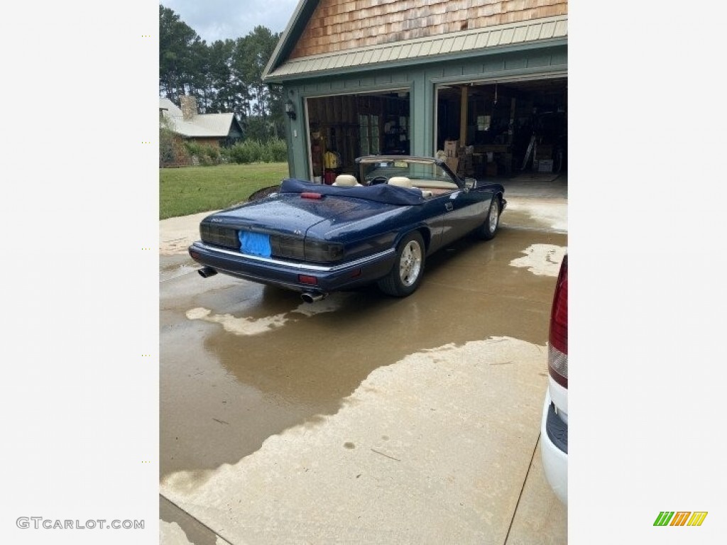 1995 XJ XJS Convertible - Sapphire Blue Metallic / Ivory photo #2