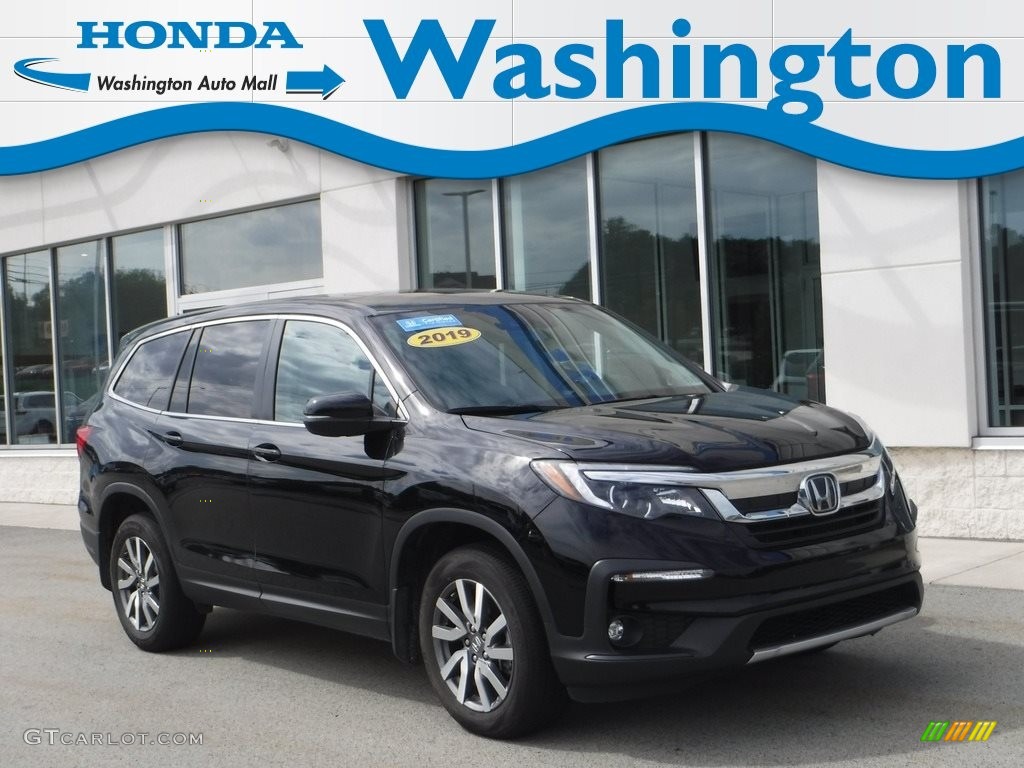 2019 Pilot EX-L AWD - Crystal Black Pearl / Gray photo #1