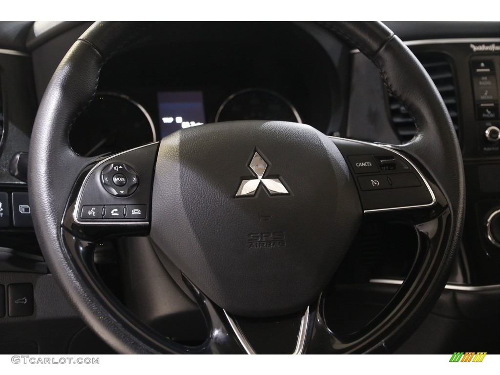 2016 Mitsubishi Outlander SEL S-AWC Black Steering Wheel Photo #142925826