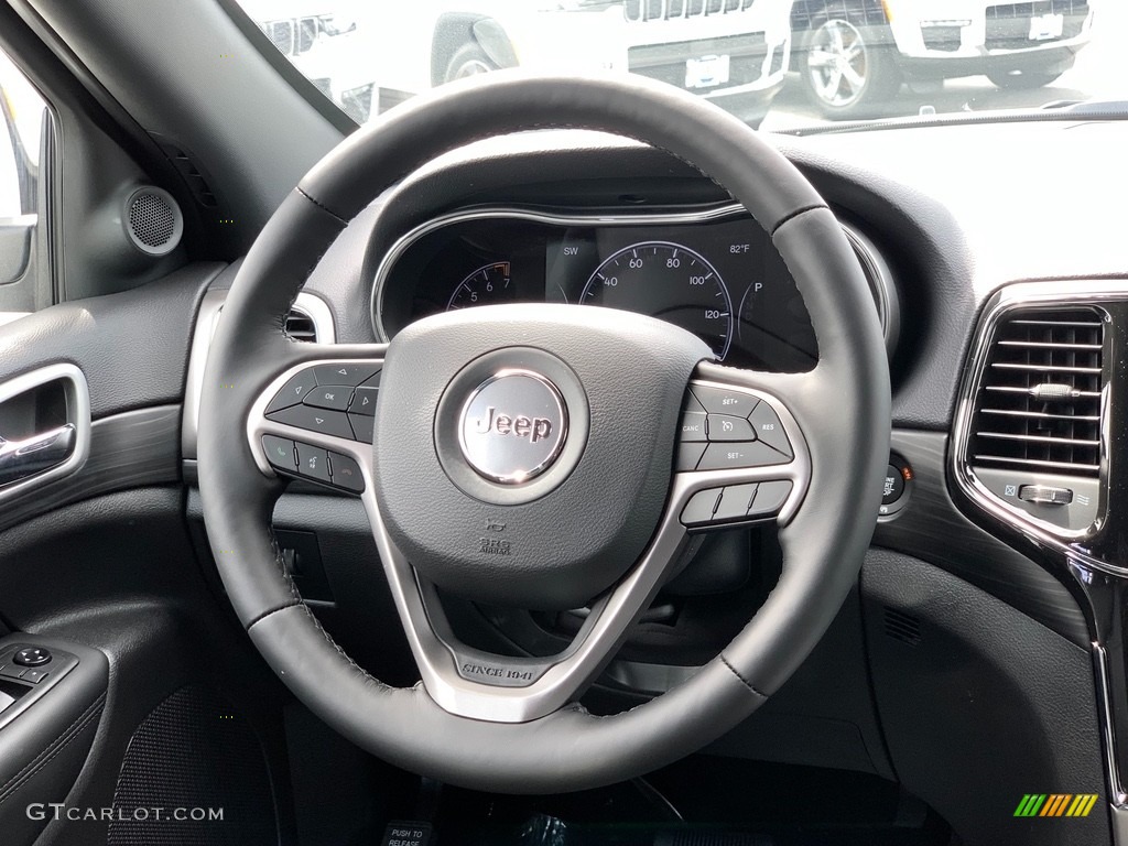 2021 Jeep Grand Cherokee Laredo 4x4 Black Steering Wheel Photo #142926858
