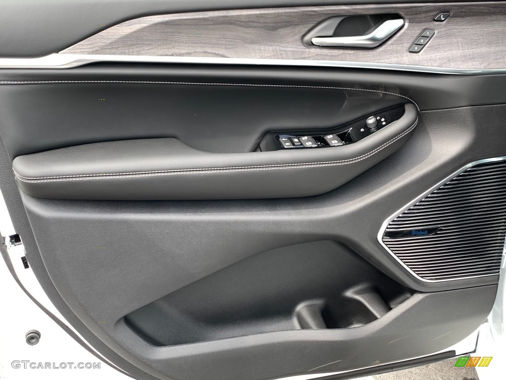 2021 Jeep Grand Cherokee L Overland 4x4 Black Door Panel Photo #142927851